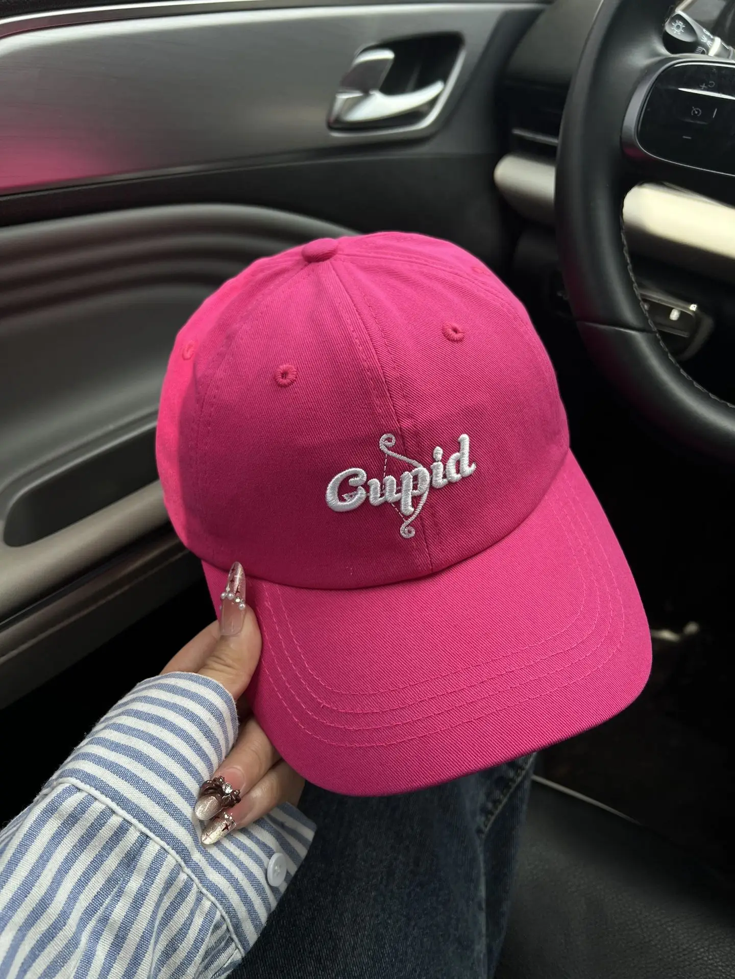 2025 Korean Style Pink Duckbill Cap for Women