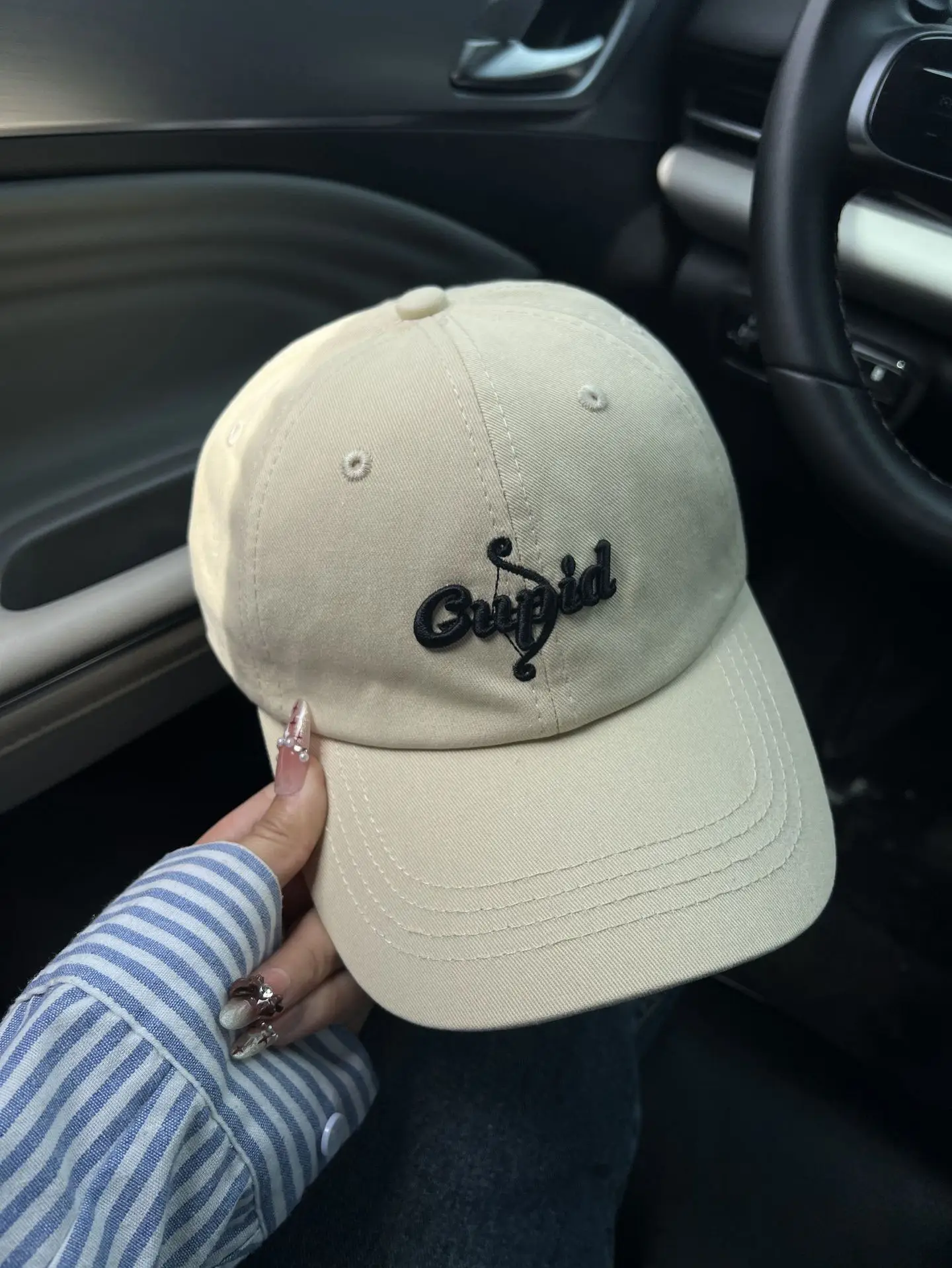 2025 Korean Style Pink Duckbill Cap for Women