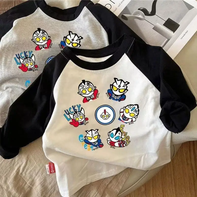 Ultraman Patchwork Boys T-Shirt Black White — feature 2
