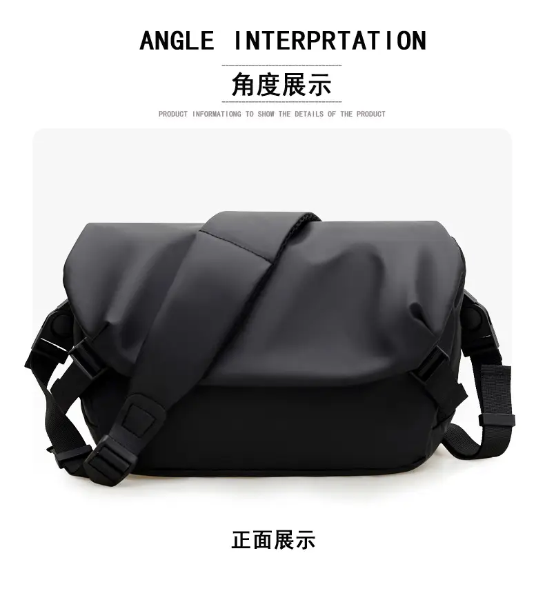 Men's Large Capacity Crossbody Bag Cover Trolley Travel — feature 13