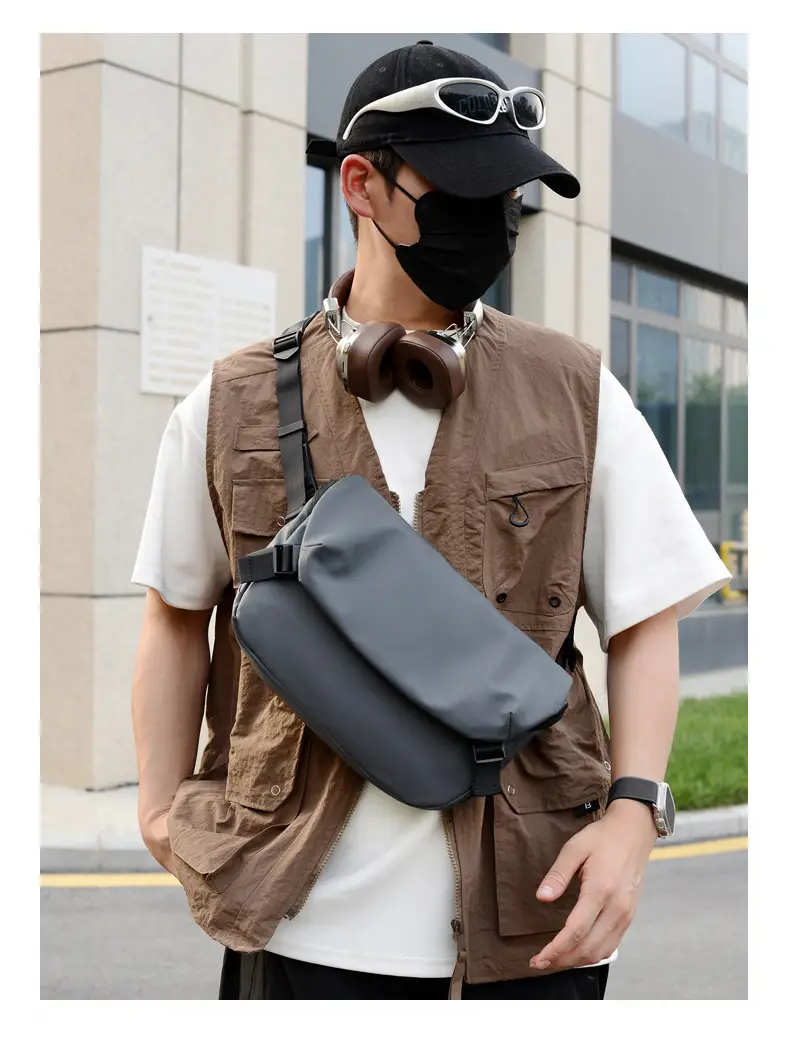 Men's Large Capacity Crossbody Bag Cover Trolley Travel — feature 27