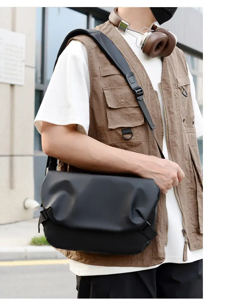 Men's Large Capacity Crossbody Bag Cover Trolley Travel — feature 33
