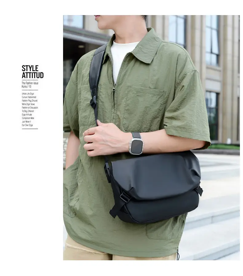 Men's Large Capacity Crossbody Bag Cover Trolley Travel — feature 38