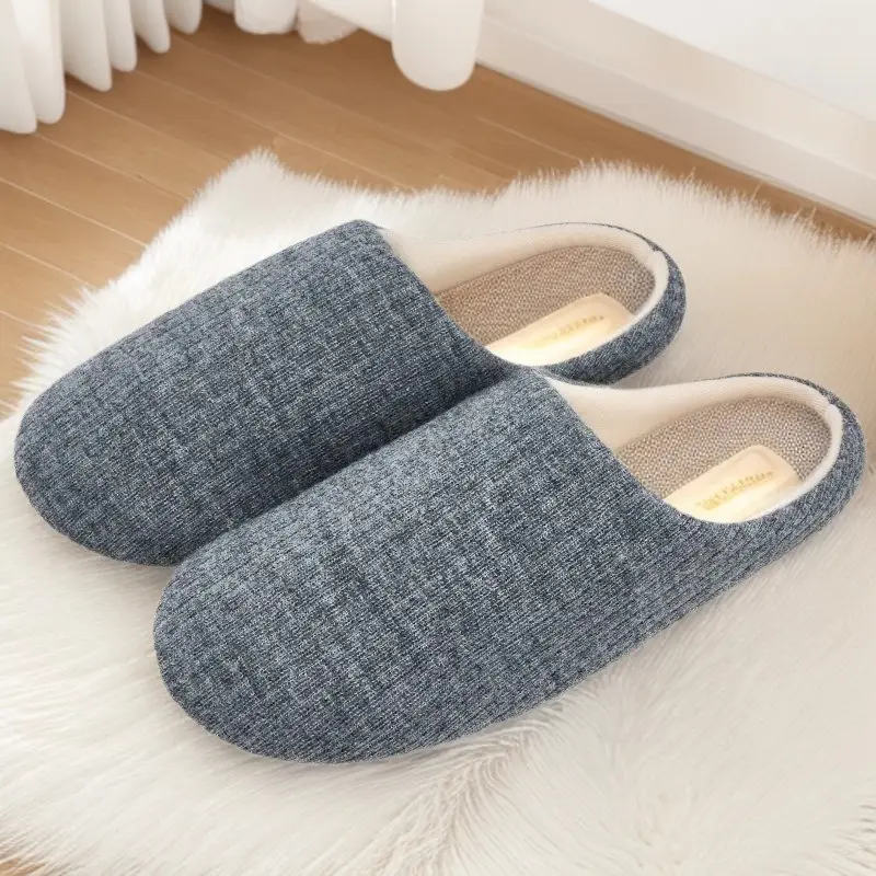 Brown Wool Slippers for Men Women 2025 Spring Fall - Image 7