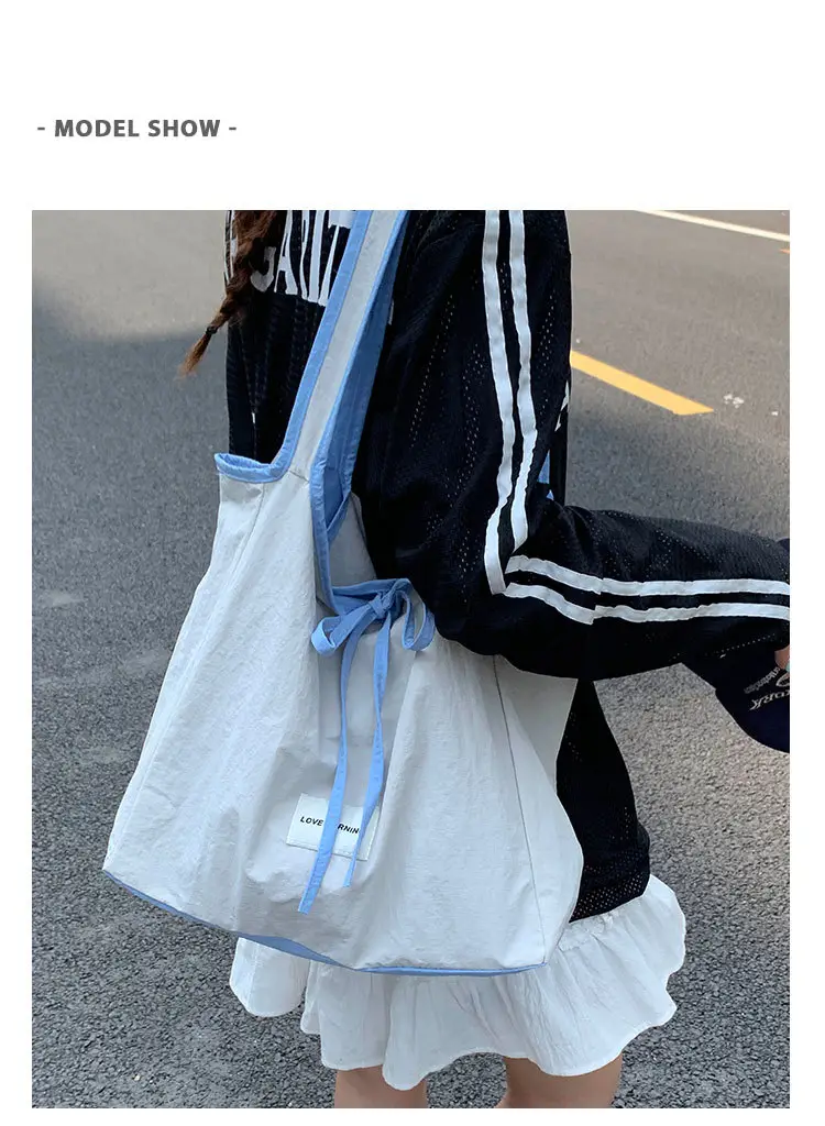 Canvas Shoulder Bag Women Large Capacity 2025 New Autumn Winter Versatile Casual College Student Tote Bag luggage and leather goods — feature 10