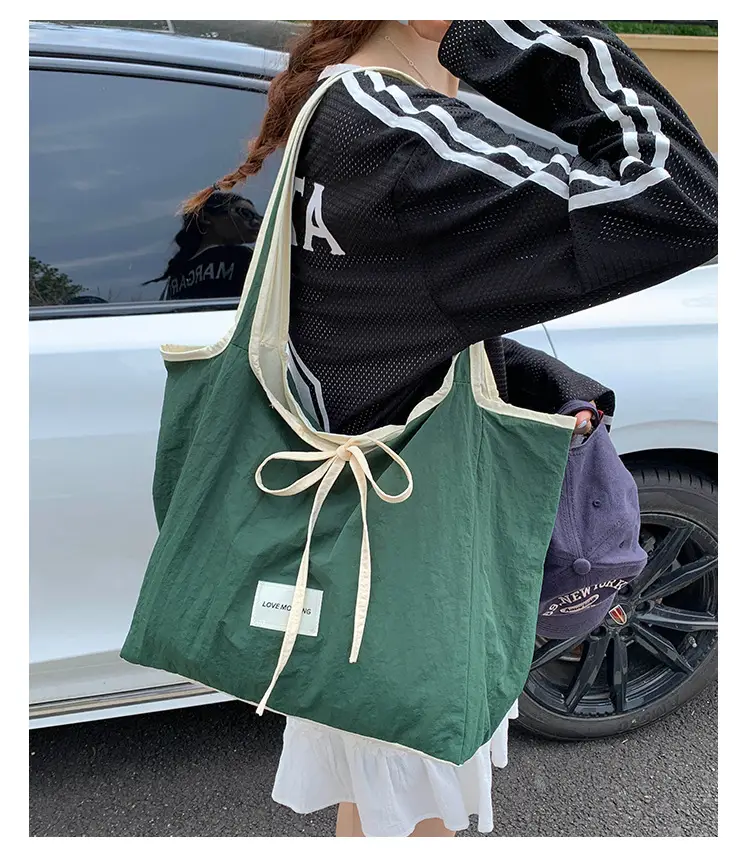 Canvas Shoulder Bag Women Large Capacity 2025 New Autumn Winter Versatile Casual College Student Tote Bag luggage and leather goods — feature 13