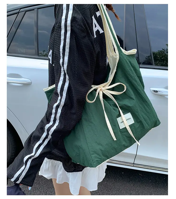 Canvas Shoulder Bag Women Large Capacity 2025 New Autumn Winter Versatile Casual College Student Tote Bag luggage and leather goods — feature 14