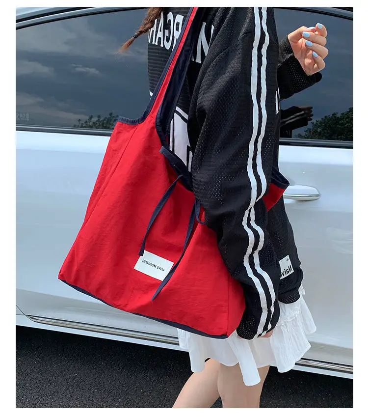 Canvas Shoulder Bag Women Large Capacity 2025 New Autumn Winter Versatile Casual College Student Tote Bag luggage and leather goods — feature 15