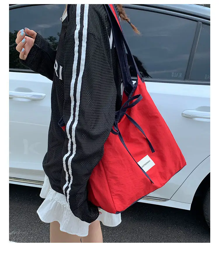 Canvas Shoulder Bag Women Large Capacity 2025 New Autumn Winter Versatile Casual College Student Tote Bag luggage and leather goods — feature 16