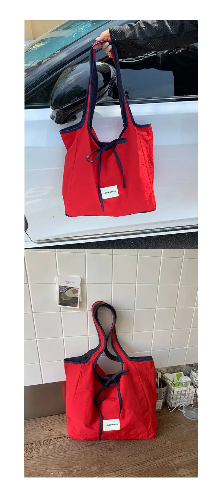Canvas Shoulder Bag Women Large Capacity 2025 New Autumn Winter Versatile Casual College Student Tote Bag luggage and leather goods — feature 17