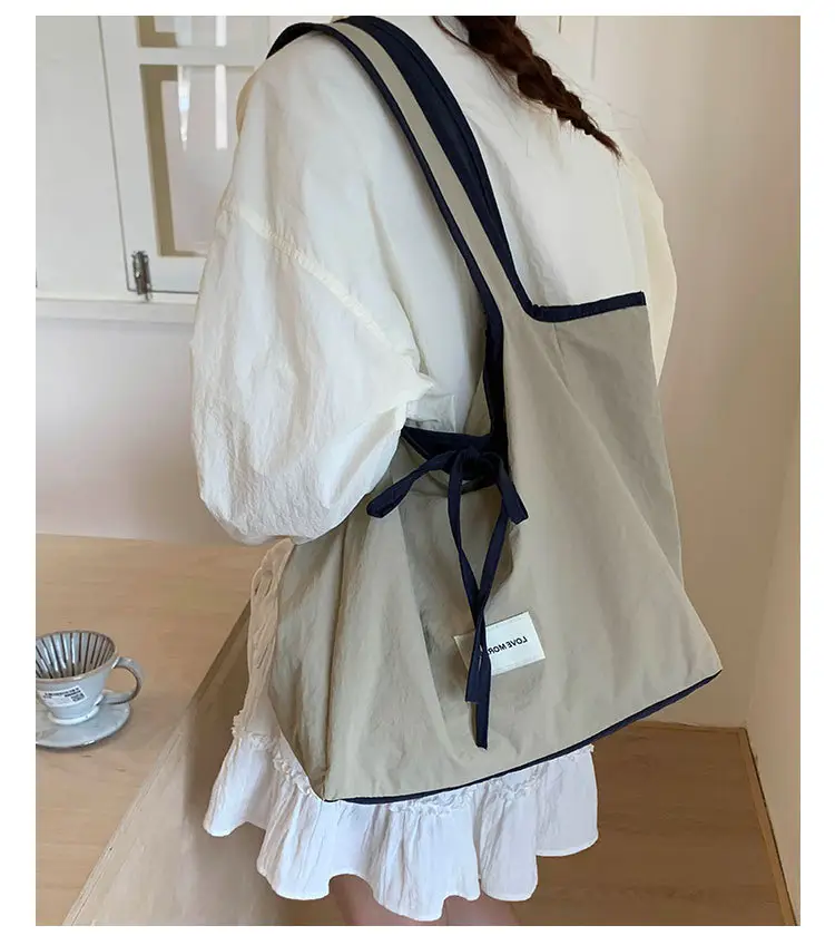 Canvas Shoulder Bag Women Large Capacity 2025 New Autumn Winter Versatile Casual College Student Tote Bag luggage and leather goods — feature 19