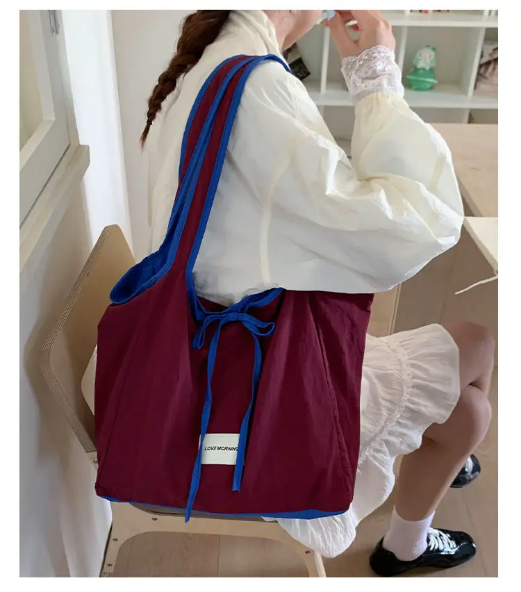 Canvas Shoulder Bag Women Large Capacity 2025 New Autumn Winter Versatile Casual College Student Tote Bag luggage and leather goods — feature 21