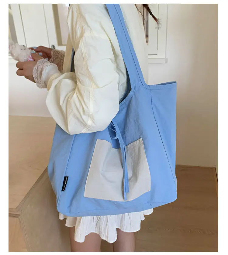 Canvas Shoulder Bag Women Large Capacity 2025 New Autumn Winter Versatile Casual College Student Tote Bag luggage and leather goods — feature 23