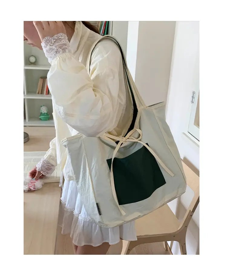 Canvas Shoulder Bag Women Large Capacity 2025 New Autumn Winter Versatile Casual College Student Tote Bag luggage and leather goods — feature 24
