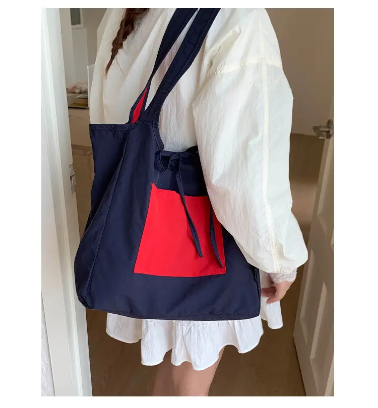 Canvas Shoulder Bag Women Large Capacity 2025 New Autumn Winter Versatile Casual College Student Tote Bag luggage and leather goods — feature 26