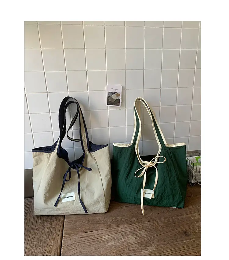 Canvas Shoulder Bag Women Large Capacity 2025 New Autumn Winter Versatile Casual College Student Tote Bag luggage and leather goods — feature 27