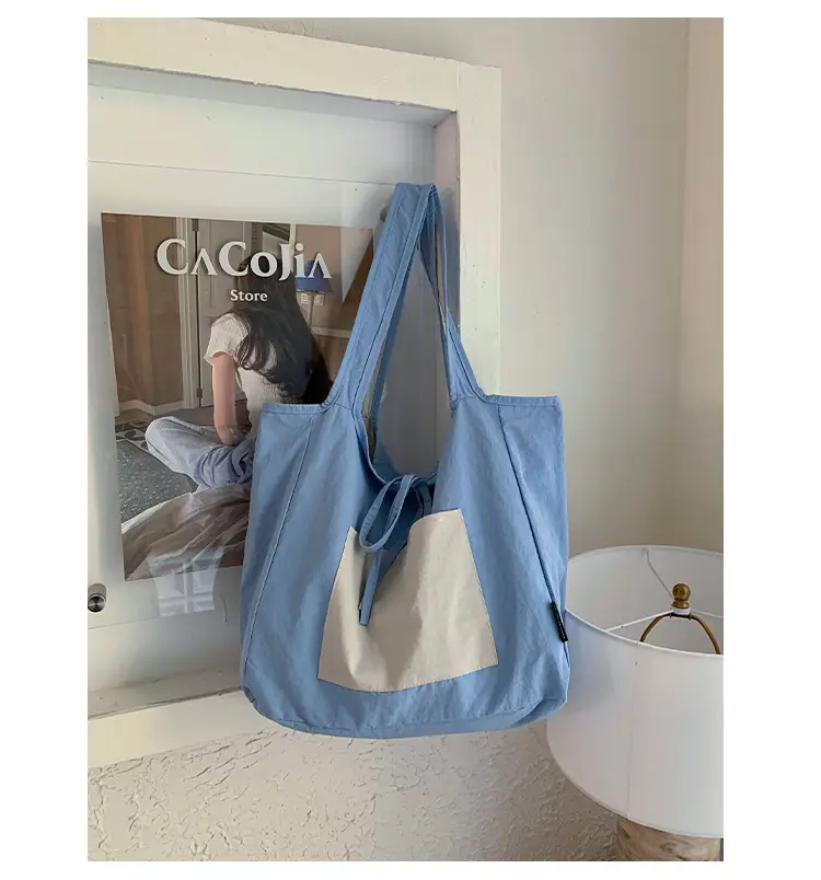 Canvas Shoulder Bag Women Large Capacity 2025 New Autumn Winter Versatile Casual College Student Tote Bag luggage and leather goods — feature 29