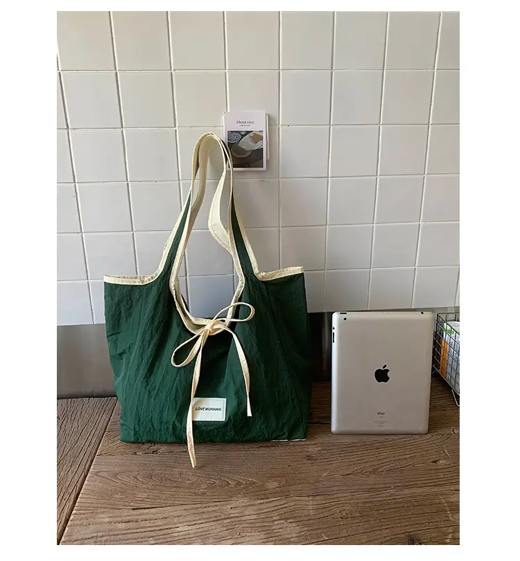 Canvas Shoulder Bag Women Large Capacity 2025 New Autumn Winter Versatile Casual College Student Tote Bag luggage and leather goods — feature 30