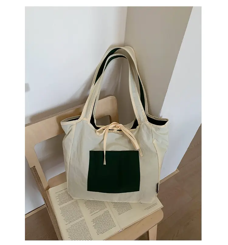 Canvas Shoulder Bag Women Large Capacity 2025 New Autumn Winter Versatile Casual College Student Tote Bag luggage and leather goods — feature 31