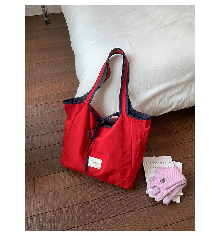 Canvas Shoulder Bag Women Large Capacity 2025 New Autumn Winter Versatile Casual College Student Tote Bag luggage and leather goods — feature 34