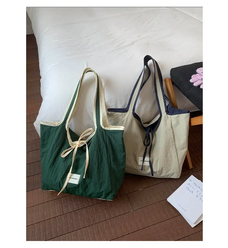 Canvas Shoulder Bag Women Large Capacity 2025 New Autumn Winter Versatile Casual College Student Tote Bag luggage and leather goods — feature 36