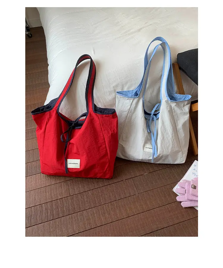 Canvas Shoulder Bag Women Large Capacity 2025 New Autumn Winter Versatile Casual College Student Tote Bag luggage and leather goods — feature 38