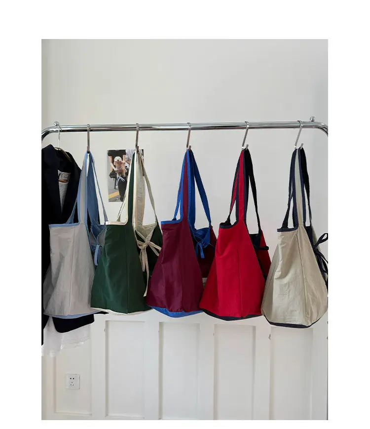 Canvas Shoulder Bag Women Large Capacity 2025 New Autumn Winter Versatile Casual College Student Tote Bag luggage and leather goods — feature 4
