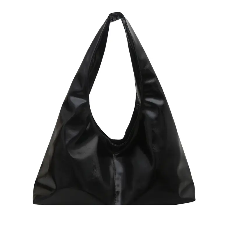 Women's Maroon Leather Underarm Bag 2025 Summer - Image 3