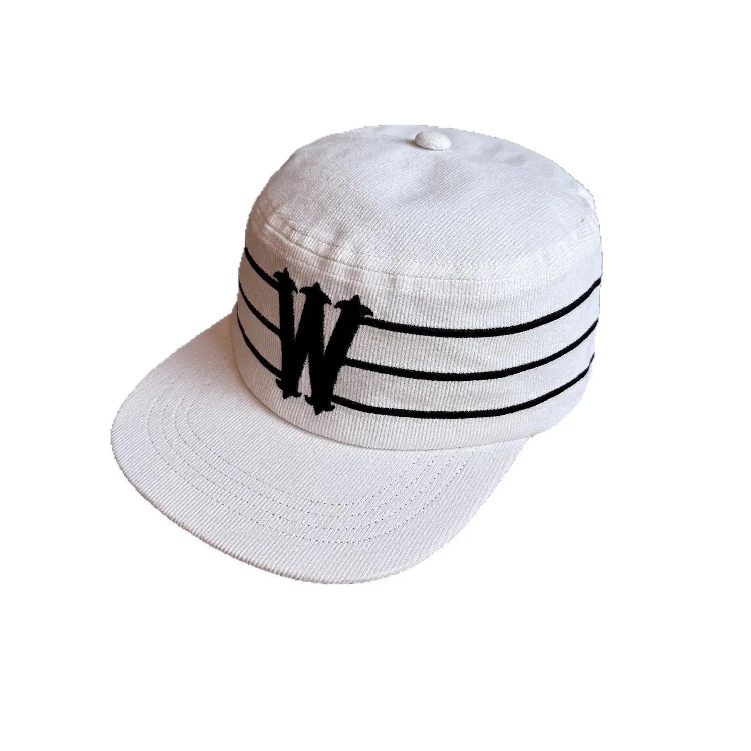 Japanese Retro Corduroy Baseball Cap Women Winter Black Letter Embroidery - Image 7