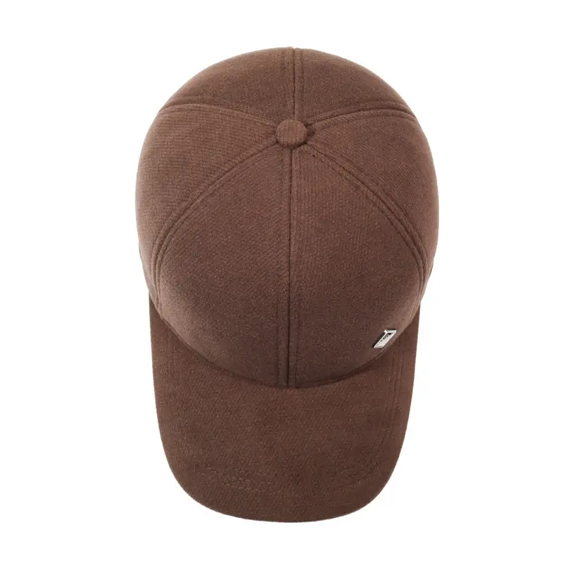 Men Brown Baseball Cap All Season Sun Protection - Image 5
