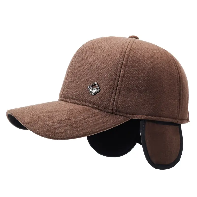 Men Brown Baseball Cap All Season Sun Protection - Image 7