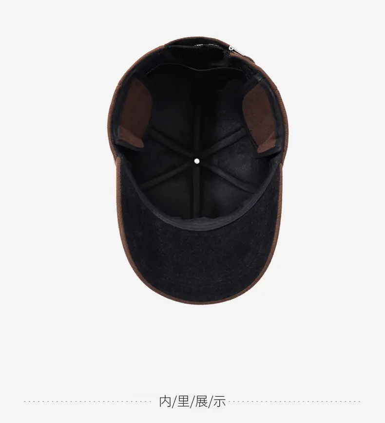 Men Brown Baseball Cap All Season Sun Protection — feature 13