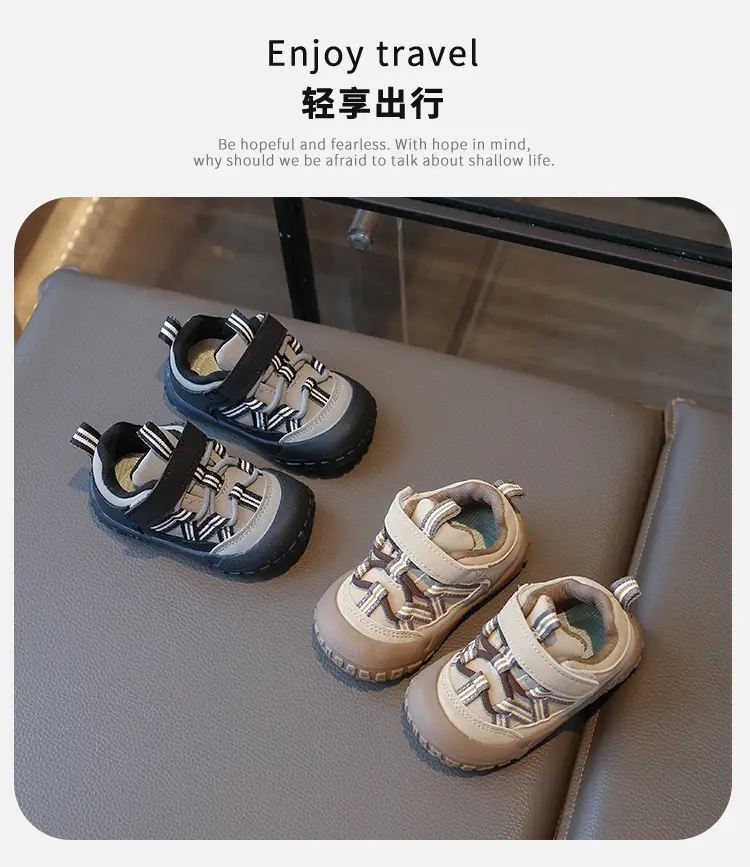 Children's Toddler Shoes Spring & Fall New Beginner Baby Shoes 1-2-3 Years Old Soft Sole Non-Slip Breathable Baby Shoes — feature 1