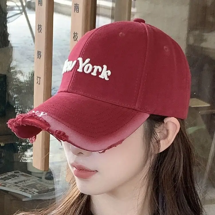 Red Embroidered Baseball Cap for Women 2026 - Image 9