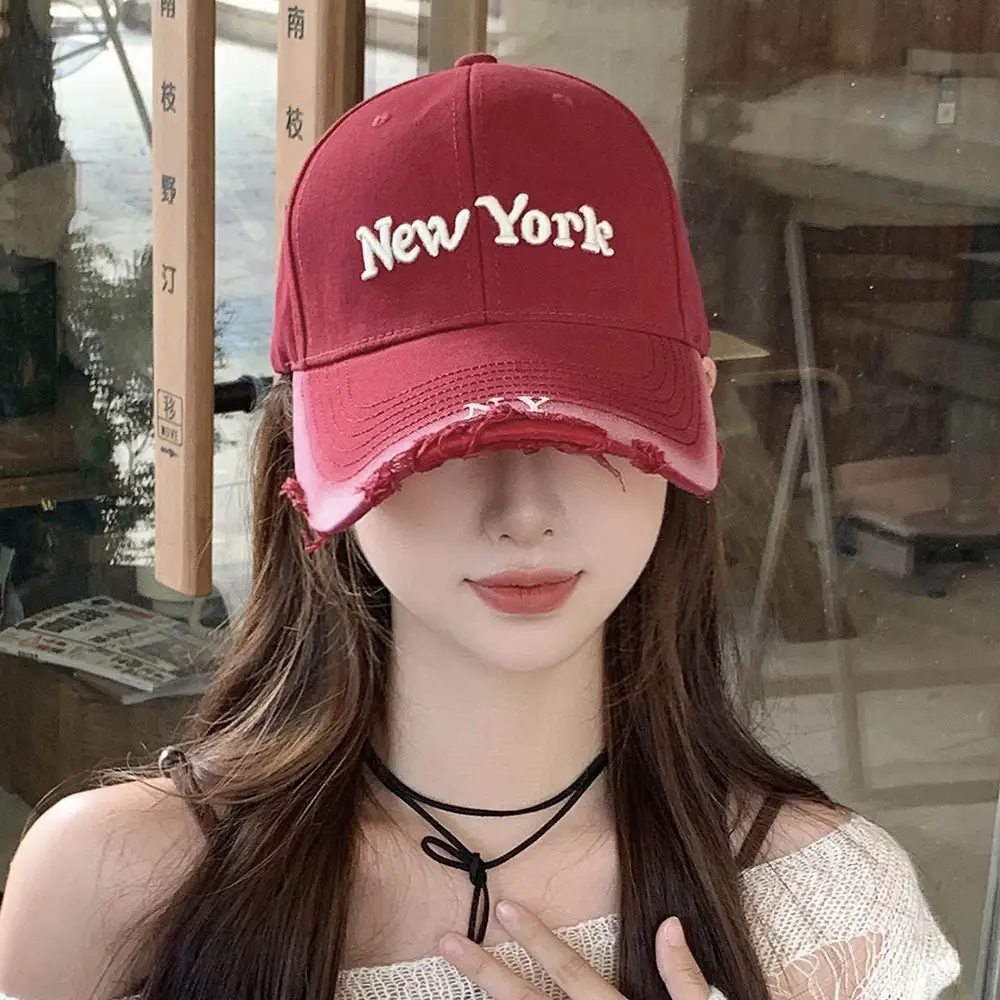 Red Embroidered Baseball Cap for Women 2026 — feature 1