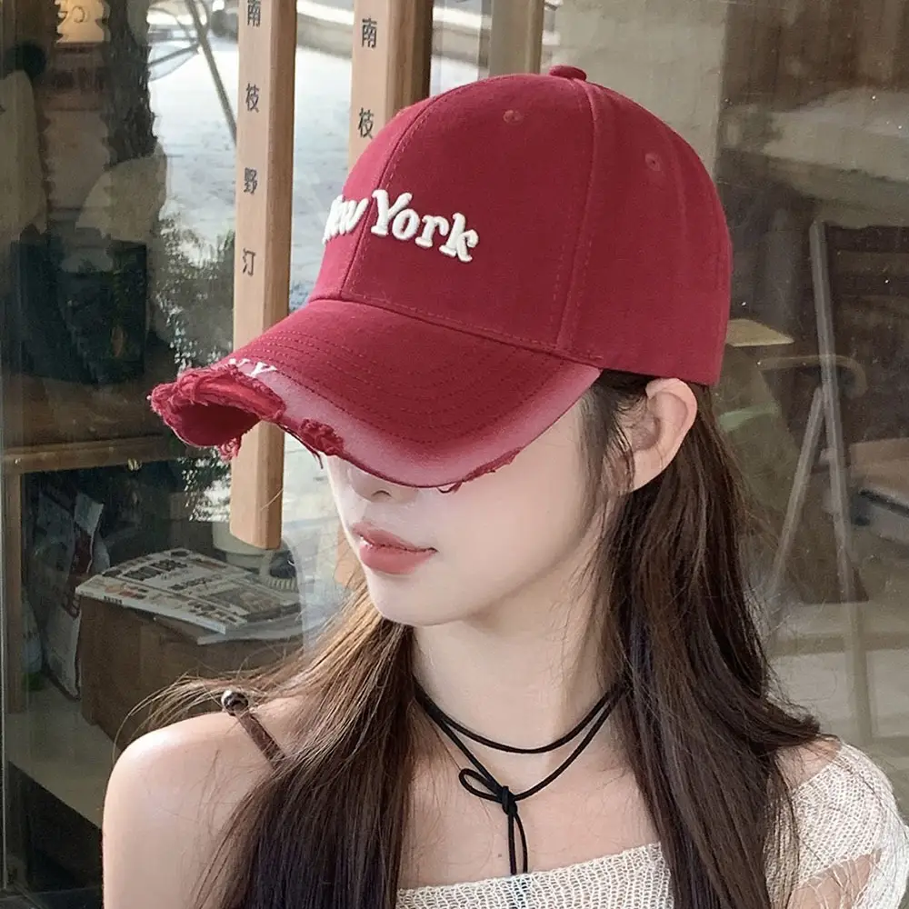 Red Embroidered Baseball Cap for Women 2026 — feature 2