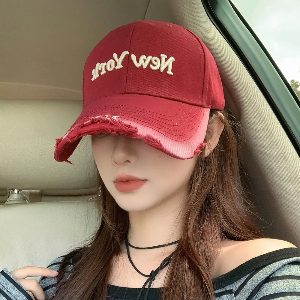 Red Embroidered Baseball Cap for Women 2026 — feature 3