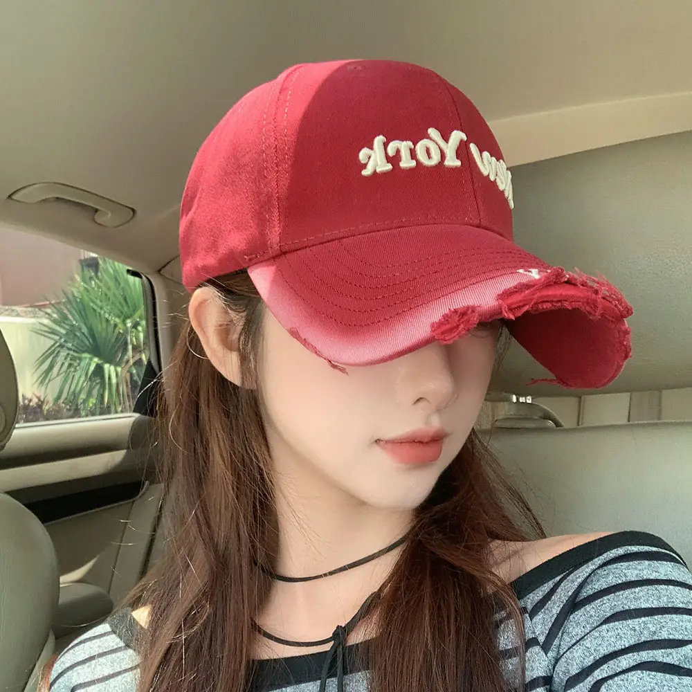 Red Embroidered Baseball Cap for Women 2026 — feature 5