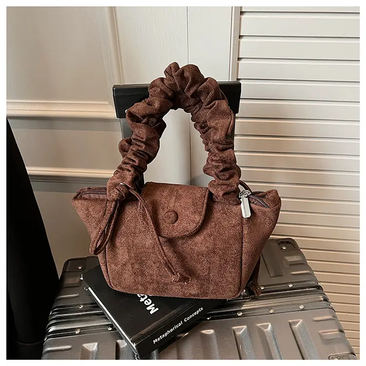Brown Pleated Women's Shoulder Bag 2026 New Style — feature 18
