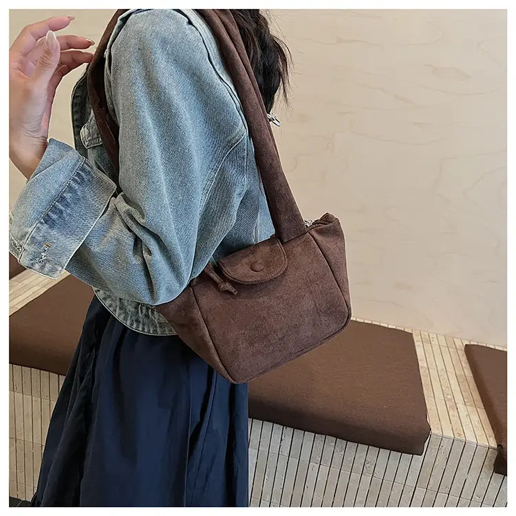 Brown Pleated Women's Shoulder Bag 2026 New Style — feature 22