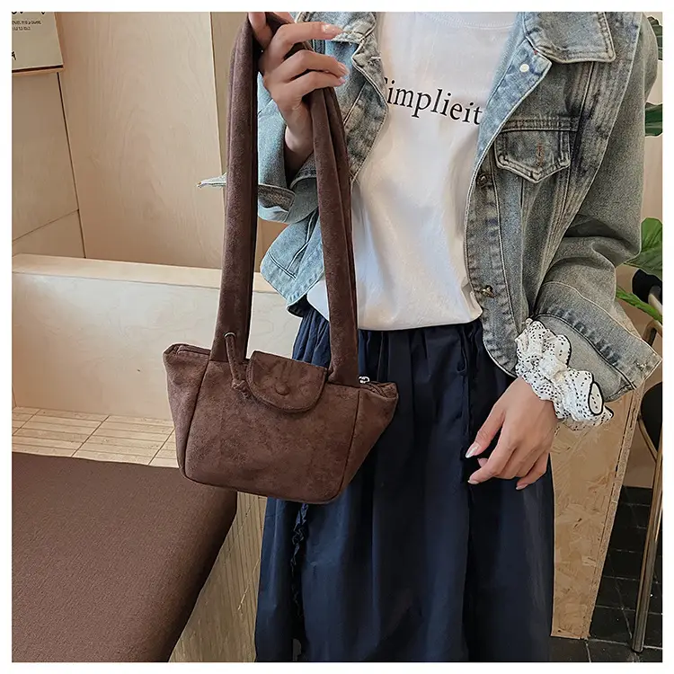 Brown Pleated Women's Shoulder Bag 2026 New Style — feature 24