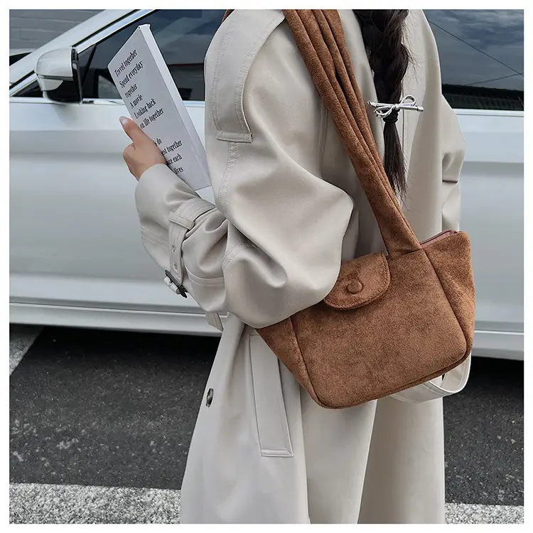 Brown Pleated Women's Shoulder Bag 2026 New Style — feature 31