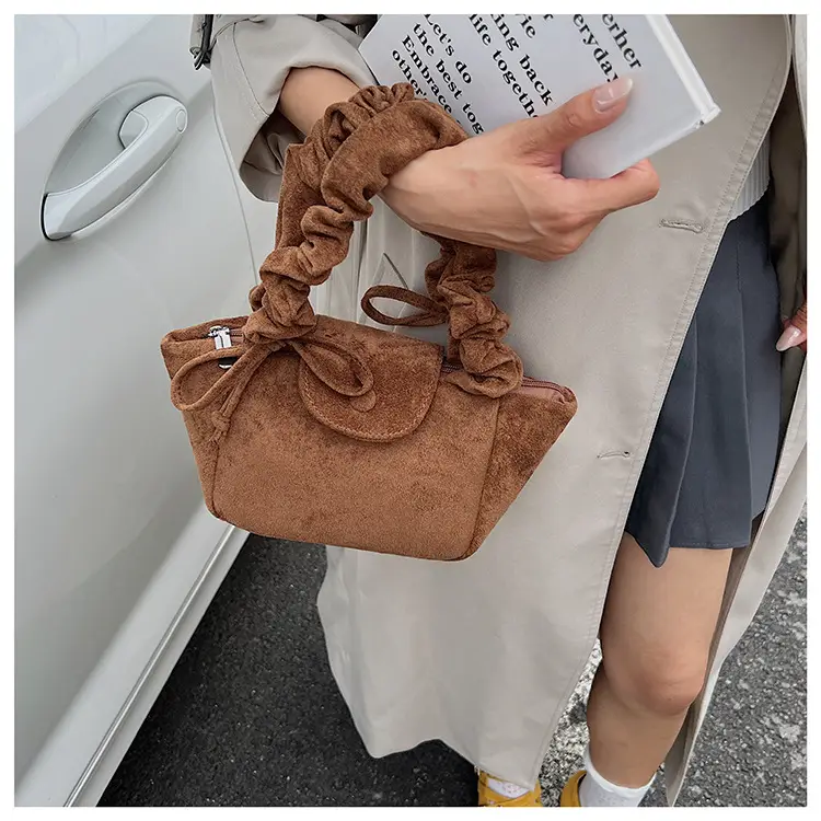 Brown Pleated Women's Shoulder Bag 2026 New Style — feature 34