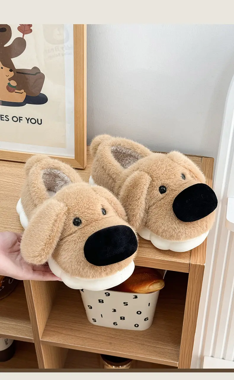 Cotton Slippers for Women in Autumn and Winter with Heel 2025 New Indoor Home Warm Anti-Slip Cute Plush Capybara Cotton Shoes for Men — feature 11