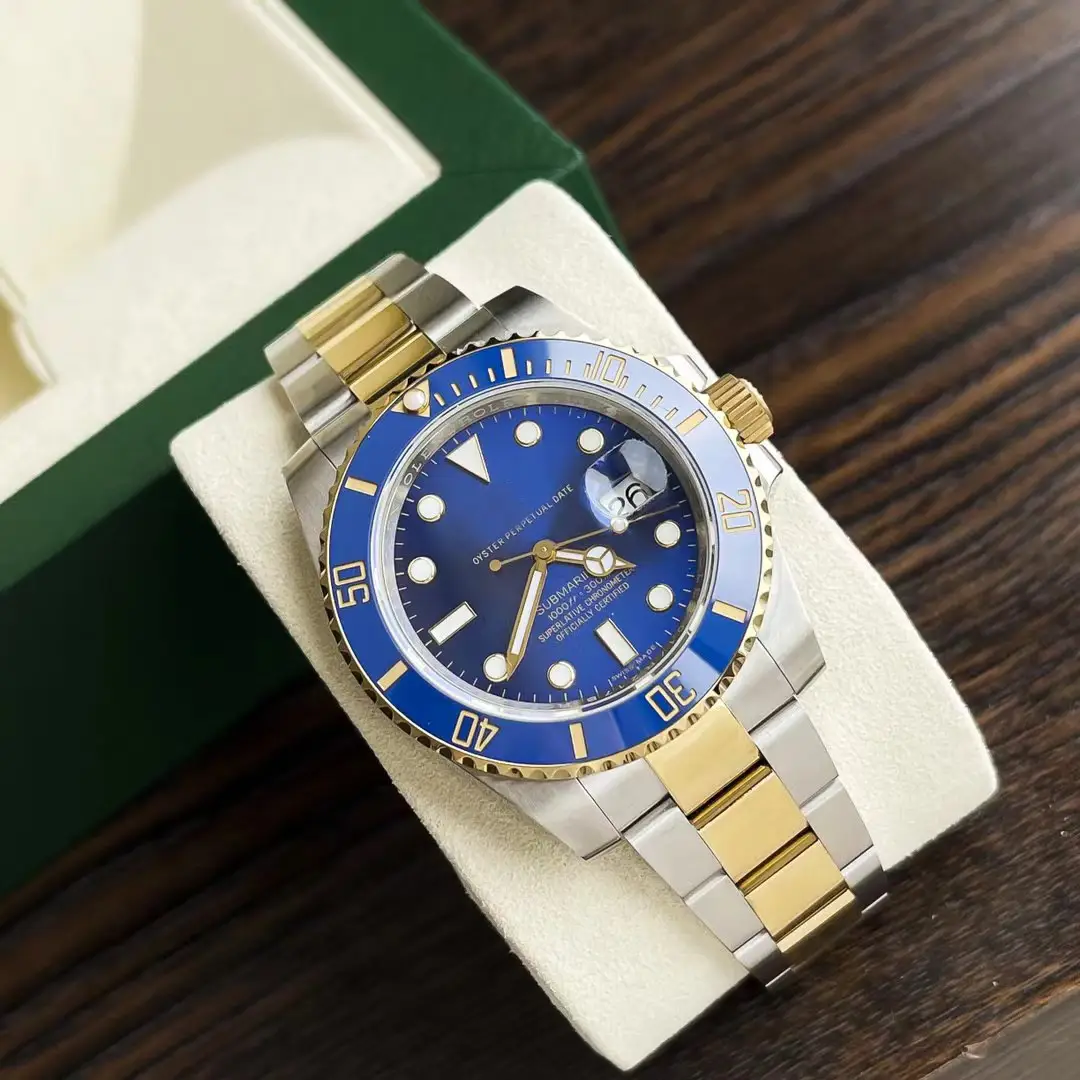 New Hot-Selling Green, Black and Blue Multi-Color Laojia Submariner Same Style Water Ghost Steel Strap Luminous Waterproof Quartz Movement Watch — feature 14