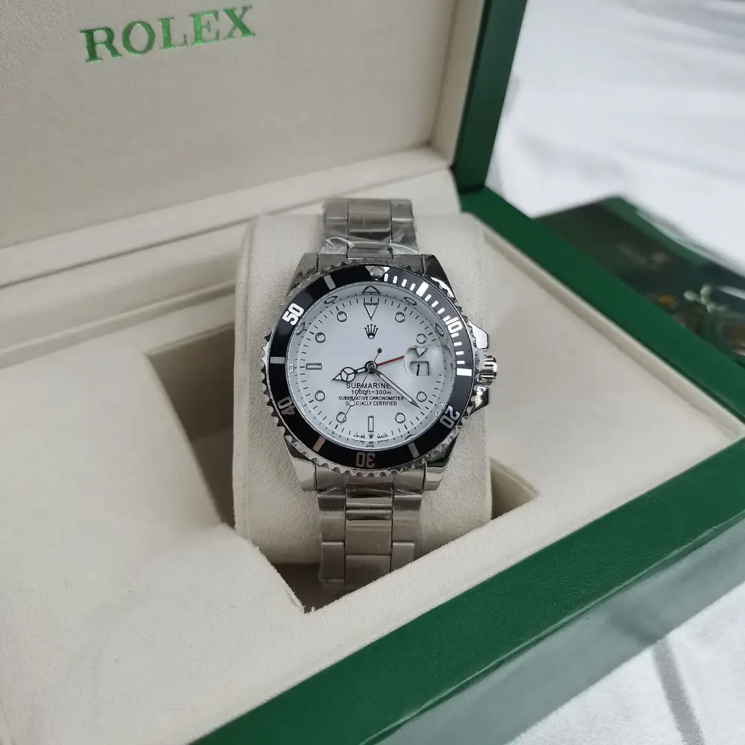 New Hot-Selling Green, Black and Blue Multi-Color Laojia Submariner Same Style Water Ghost Steel Strap Luminous Waterproof Quartz Movement Watch