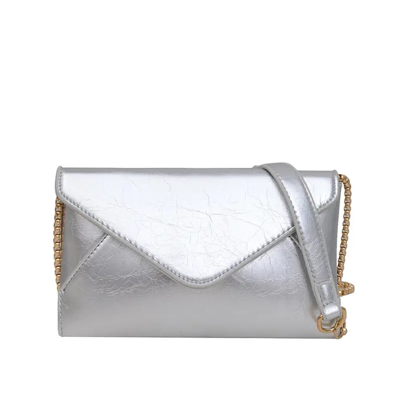 Golden Chain Textured Shoulder Bag for Women - Image 9