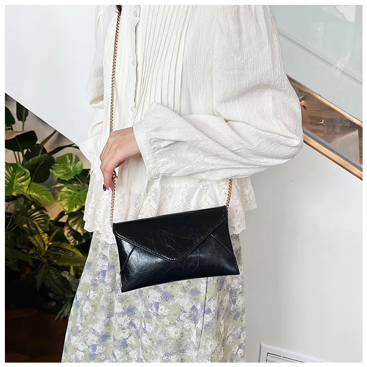 Golden Chain Textured Shoulder Bag for Women — feature 16