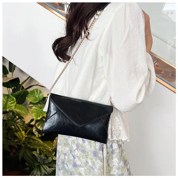 Golden Chain Textured Shoulder Bag for Women — feature 17