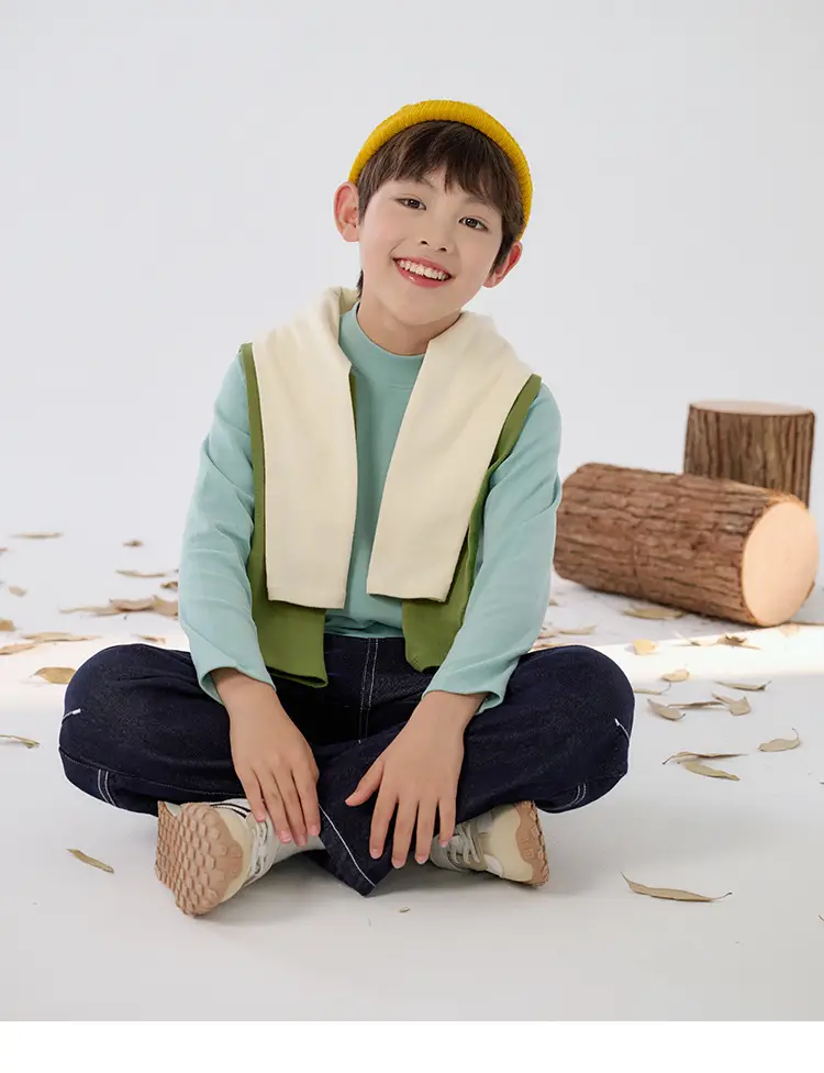 Antibacterial Cotton Hall Kids' Long Sleeve Top — feature 23